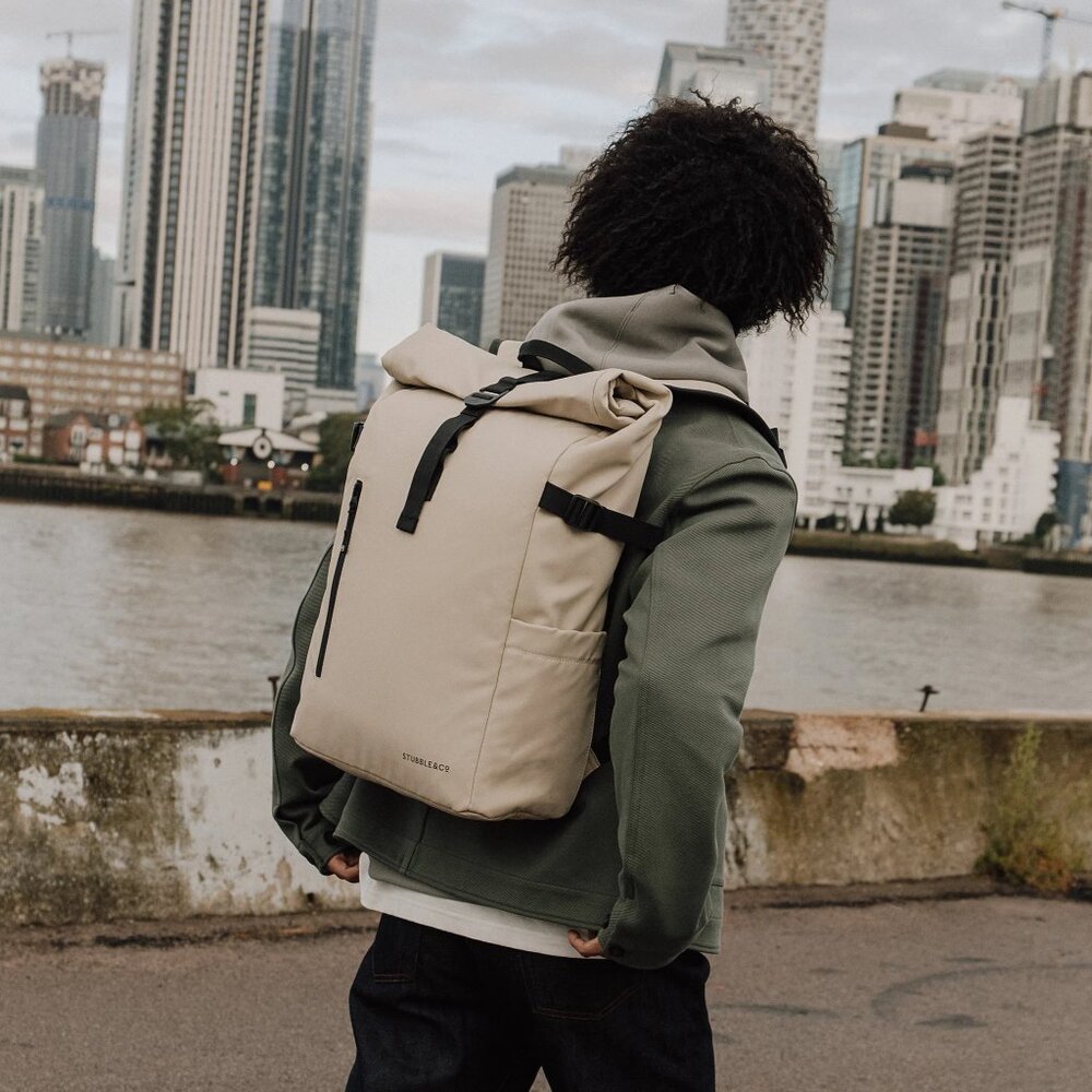 Stubble & Co. 20L Roll Top Backpack in Sand Color - Picture 6 of 6
